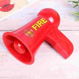 Megafone Simulação Toy Set, Bombeiros Brinquedos, Microfone de voz simulada, Imitation Fire Cosplay, Bombeiros, 1Pc - Image 6