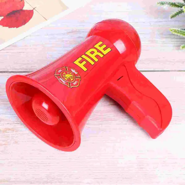 Conjunto de Brinquedos Megafone para Bombeiros com Microfone de Voz Simulada e Acessórios de Cosplay