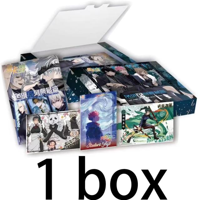 Coleção Exclusiva de Cards de Personagens do Anime Jujutsu Kaisen - Edição Deluxe com Flash SSR e Jogo de Tabuleiro Completo