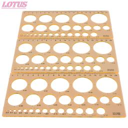 Kit régua com modelo de marca d' água, círculo tamanho, papel original, artesanato, régua criativa fria, ferramentas artesanais, escola, escritório, fornecedor 1 peça - Image 3