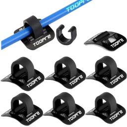5/10pc tubo de óleo da bicicleta alumínio braçadeira fixa conversão armadilha adaptador bicicleta shifter cabo freio conjunto quadro u fivela tubo clipe guia - Image 1