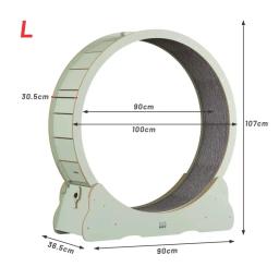 Brinquedos para gatos, pista circular, interativa doméstica, exercício de piso para animais de estimação, roda de corrida, madeira sólida, placa de fibra de gato, esteira para gatos - Image 4