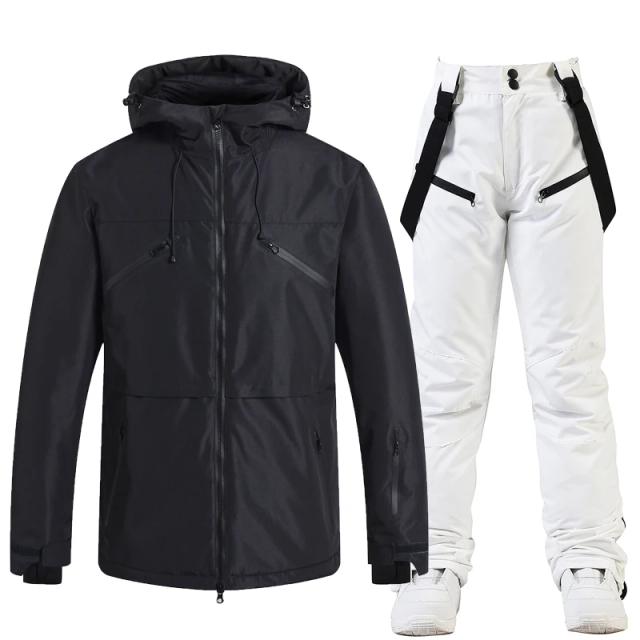 Jaqueta e Calça de Neve Impermeável para Esqui e Snowboard ao Ar Livre