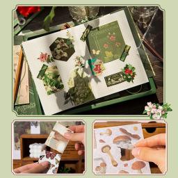 Kit Retro Scrapbook com Caixa de Presente, Decoração DIY, Notebook Vintage, Cartão Diário, Scrapbook Suprimentos, Artesanato, 125Pcs - Image 5