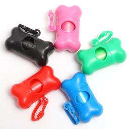Bone Shaped Pet Lixo Bag Dispenser, cães carregando, suprimentos de limpeza, quando sair - Image 2