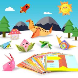 Origami Sorte Artesanato Papel Dobrável, Papel Animal DIY, Decoração de Casa, 14cm, 27 Tipos, 54Pcs - Image 4