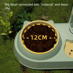 Cute Pet Food Utensílios, alimentação e tigela de água para gato e cachorro, garrafa, Hit Color Belt, 3 em 1, novo - Image 4
