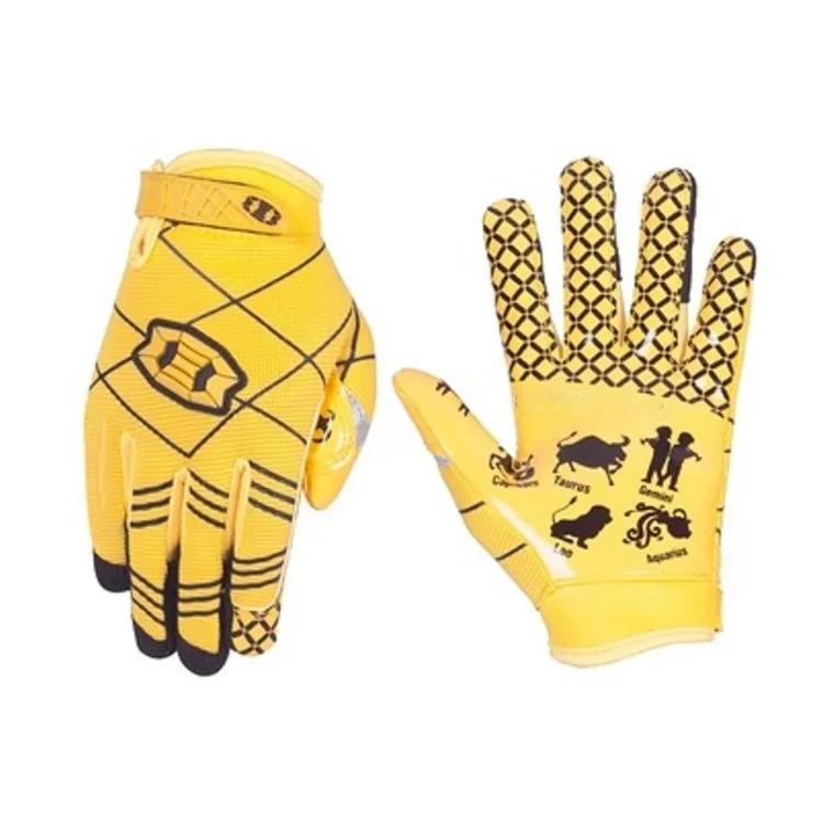 Luvas antiderrapantes respiráveis do goleiro, dedo cheio, acessórios do receptor do futebol americano, equipamento desportivo - Image 1