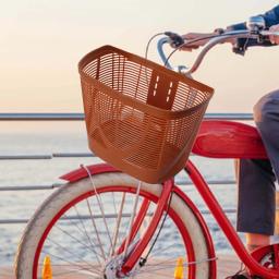 Cesta de armazenamento de bicicleta portátil frontal, fácil de instalar, cesta de guiador removível para adultos, acessórios de bicicleta - Image 4