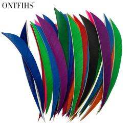 50 Pçs/lote ONTFIHS 5 Polegada Fletches Tiro Com Arco Flecha Penas Turquia Palhetas Fletching Seta Acessórios de Penas Naturais -- Liu Ye - Image 4
