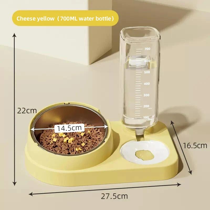 HOOPET-Pet Feeder and Drinker Set, Tigelas de água potável, Alimentação para cães pequenos, Gatos e Cães Suprimentos - Image 1