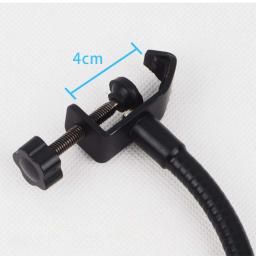 Iron Desk Mic Stand, Prateleiras de mangueira universal, Heavy Duty Braçadeira de mesa, Suporte para microfone, Suporte para microfone - Image 6
