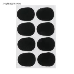 8 Peças Almofada Boquilha 0.5mm 0.8mm Boquilha Patches Pack para Alto e Saxofone e Clarinete, Cor Preta - Image 4