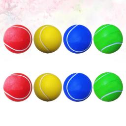 Bolas De Tênis De Espuma Durável PU, Alta Elasticidade, Acessório Colorido Individual Kid, 8 Pcs - Image 4