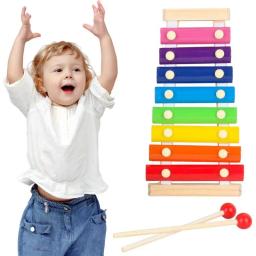 Instrumento de Percussão Xilofone para Crianças, Xilofone De Madeira, Desenvolvimento do Conhecimento Precoce, Aprendizagem Educacional Pré-Escolar - Image 1