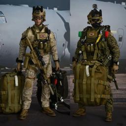Fácil e simples es 26043sd 1/6 marines queda livre pára-quedas militar homem combate uniforme com armas 12 Polegada figura de ação modelo - Image 1