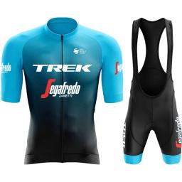 Conjunto de roupas masculinas de ciclismo, roupa esportiva, jaqueta, traje gel Sportswear, roupas, calças, uniforme de bicicleta de estrada TREK - Image 3