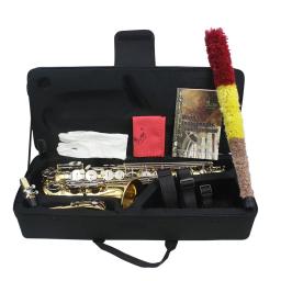 SLADE-Saxofone Alto com Case, Profissional Sax Eb, E Corpo Latão Plano, Instrumento de Sopros, Reed, Sax Peças e Acessórios - Image 5