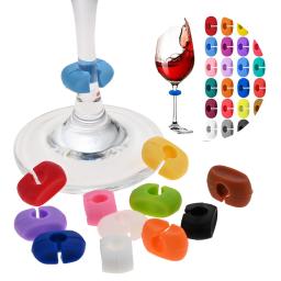 Silicone Wine Cup Marking Tag, Marcadores de vidro, Wine Drinking Cup, Identificação Cálice, Bar Party, Casamento, Decoração da Cozinha, 12Pcs - Image 2