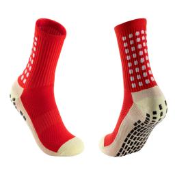Meias de futebol de algodão para homens, meias antiderrapantes de compressão, meias esportivas, meias grip, novas - Image 4