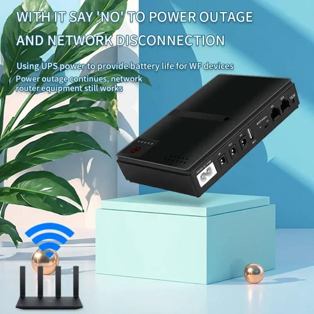 Mini UPS Router com Fonte de Alimentação Ininterrupta DC para Diferentes Tensões 5V a 24V