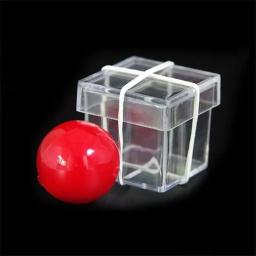 Bola clara engraçada através da caixa, Truques Mágicos Adereços, Ilusão Mágica, Jogo do Mágico, Fase de Mágicos Profissionais, Brinquedos Mágicos Close-up - Image 1