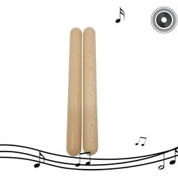 2x clássico claves instrumento de percussão clássico claves ritmo varas baquetas de madeira crianças brinquedo musical aprendizagem ritmo - Image 3