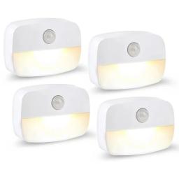 Interior LED Sensor de Movimento Luz, Luz Noturna, Vara na Luz Noturna, Luzes a pilhas para corredor, escada, armário, quarto, banheiro - Image 1