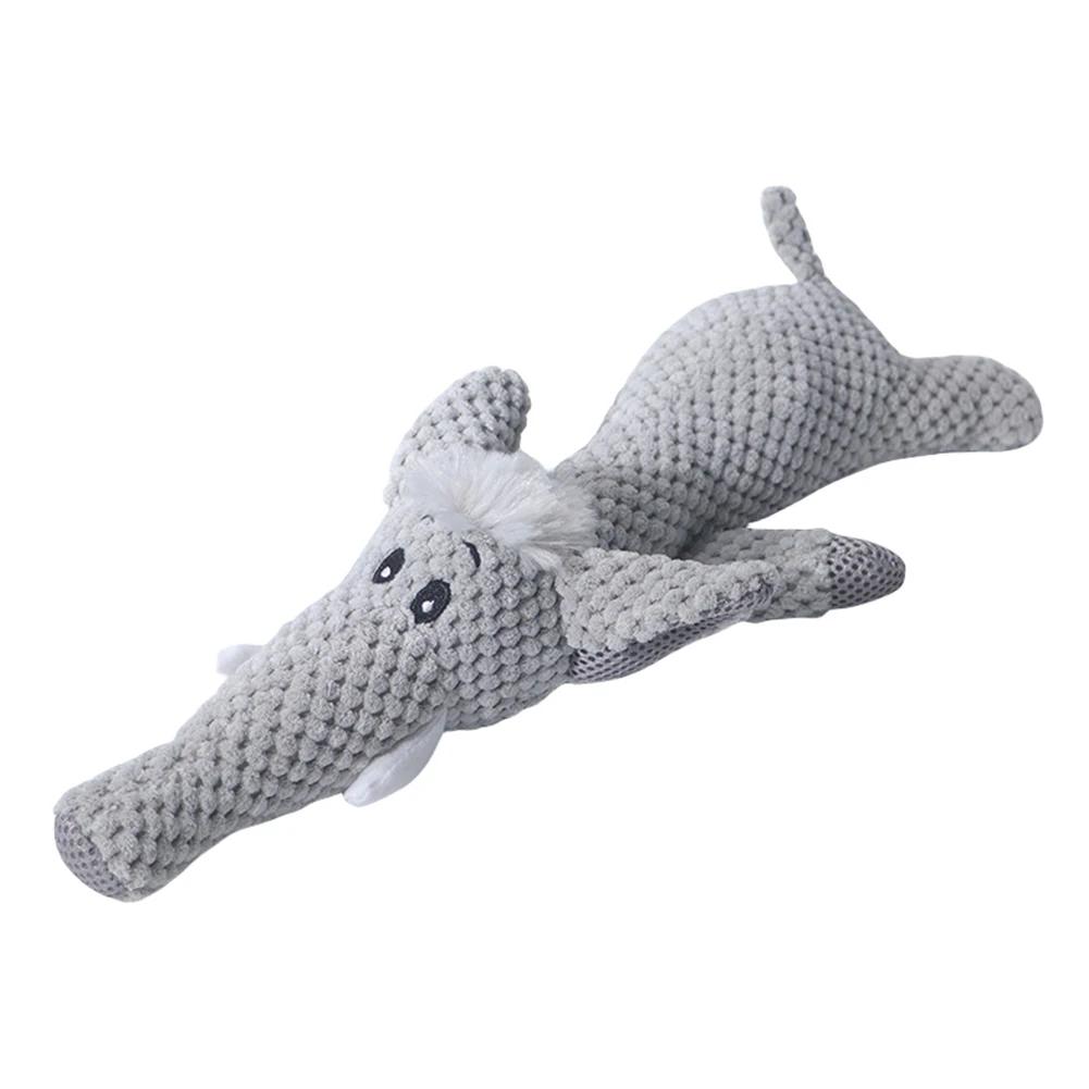 Brinquedos interativos resistentes à mordida para cães Animais de pelúcia Brinquedos Pet Train Algodão PP Função de voz dos desenhos animados Brinquedos de cuidados dentários - Image 1