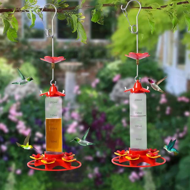 2025 novo bebedor de beija-flor ao ar livre pendurado alimentador de pássaros fácil de limpar à prova de formiga quintal decoração do jardim casa alimentador de pássaros