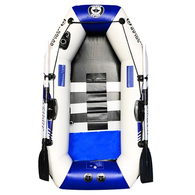 Caiaque Inflável de PVC Solar Marine 5.8ft com Bomba e Piso de Madeira para Pesca, Rafting e Surf