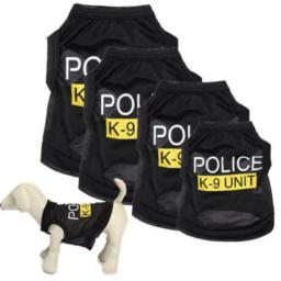 Colete preto para gatos e cães, camiseta para cachorros, roupas para animais, roupas de verão, roupas pretas - Image 1