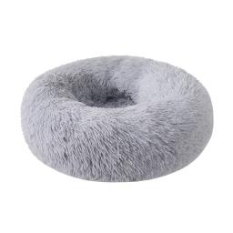 Ninho redondo de pelúcia longo para pet, criativo macio e confortável, cama para cães e gatos, pet pet pet pet, inverno - Image 2