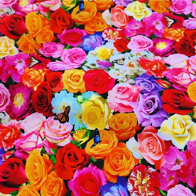 Tecido Impresso De Flor De Algodão Puro, Pintura A Óleo, Pintura De Arte, Vestidos De Costura, Roupas, Meio Metro - Image 1
