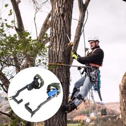 1 conjunto de engrenagem de escalada de árvore pólo de escalada picos práticos sapatos de escalada de árvore - Image 1