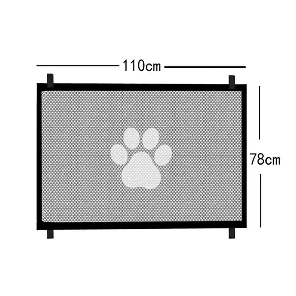 Pet Screen Mesh Portão para Portas, Dog Gate para Escadas, Cerca de segurança interior, House Dogs, 4Pcs Hook - Image 1