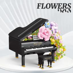 Mini Piano com Luz, Violino, Instrumento Musical, Flor, Decoração de Casa, Presente de Natal, Brinquedos para Crianças e Adultos - Image 6