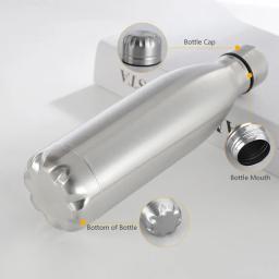 Aço inoxidável portátil Leakproof Cantina Chaleira, Outdoor Camping e Caminhadas Garrafa de Água, Grande capacidade, garrafa potável, 0,75 L, 1 L - Image 5