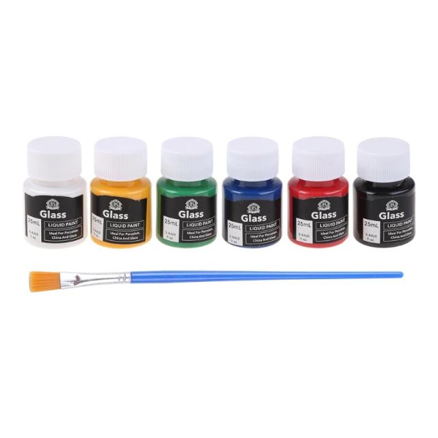 Conjunto Premium de Pigmentos para Tinta Acrílica: 6 Cores Ideais para DIY, Arte de Parede, Graffiti e Aquarela