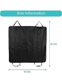 Protetor de assento de carro com zíper para animais de estimação, Capas para cães e gatos, Produtos cobertores, Viagem - Image 5