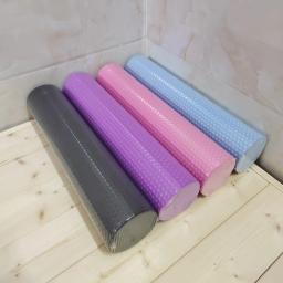 Rolo hexagonal redondo do cilindro da espuma de eva do rolo da ioga para exercícios de pilates aprimorados em casa diâmetro 9.5cm comprimento 45cm - Image 3