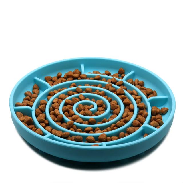 Bowl de Silicone Anti-Asfixia Slow Food para Filhotes, Antitombamento e Antideslizante, Ideal para Gatos e Cães