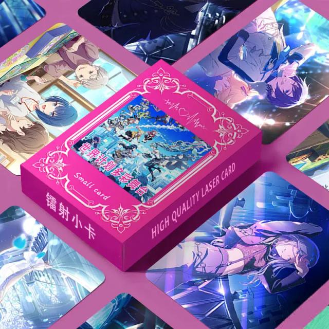 Coleção de 55 Cartões Photocard de Personagens de Quadrinhos - Projeto Sekai Wondershow, Manga e Laser Lomo para Fãs