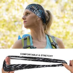 Esporte headbands sweatband elástico yoga correndo faixa de cabelo suor bandagem treino tênis fitness jog basquete lenço das mulheres dos homens - Image 4