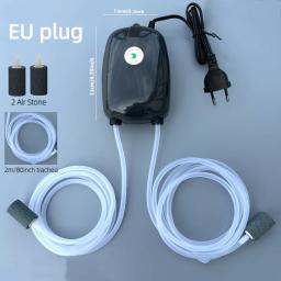 Aquário Bomba de Ar Fish Tank, Mini Compressor, Single, Double Outlet, Válvula, Tubo, Acessórios aquáticos, 220V, 3W, 5W - Image 1