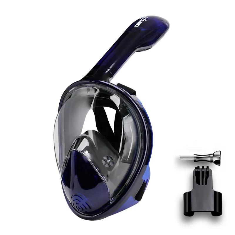 COPOZZ Profissional Snorkeling Máscara De Mergulho Subaquático Mergulho Completo Face Snorkel Máscara Anti Fog Goggles para Adultos Equipamentos De Natação - Image 1
