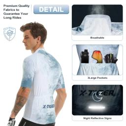 X-TIGER camisa de ciclismo masculina camisas de bicicleta verão mtb maillot camisas spf 50 + roupas de bicicleta mountain bike camiseta masculina - Image 3