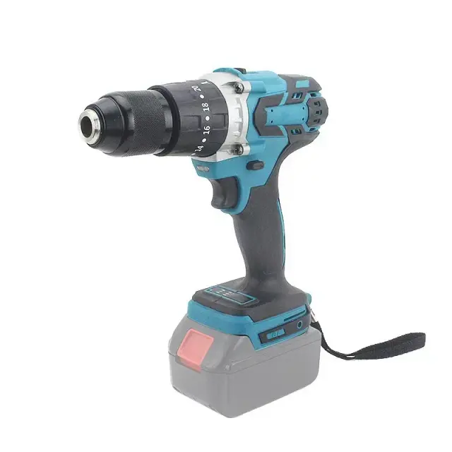 Ferramenta Elétrica Multifunções com Bateria de Lítio 18V: Broca Perfuradora, Chave Elétrica e Chave de Fenda para Makita