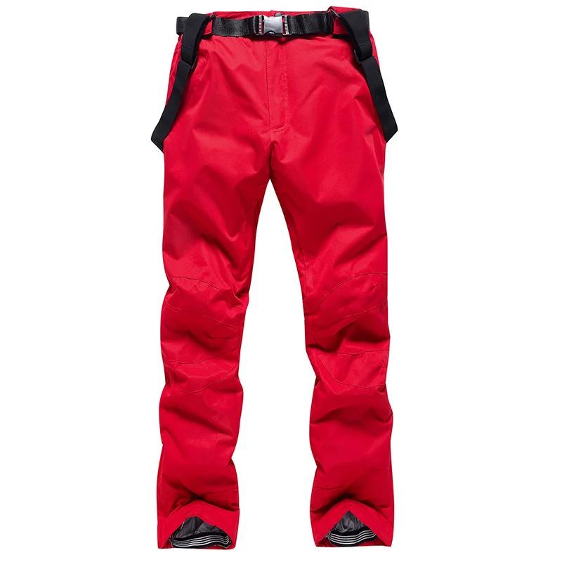 Calças de esqui quentes à prova de vento e impermeáveis para homens e mulheres, calças de snowboard respiráveis, babadores de neve, inverno, novos - Image 1