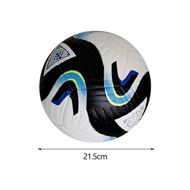 Futebol tamanho 5 em couro de plutônio, multicolorido e perfeito para brincadeiras ao ar livre